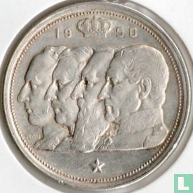Belgium 100 francs 1950 (FRA - coin alignment) - Image 1