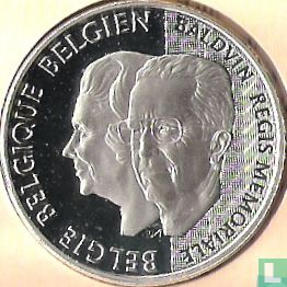 België 250 francs 1998 (PROOF) "5th anniversary Death of King Baudouin - 70th birthday of Queen Fabiola" - Afbeelding 2