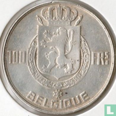 Belgium 100 francs 1950 (FRA - coin alignment) - Image 2
