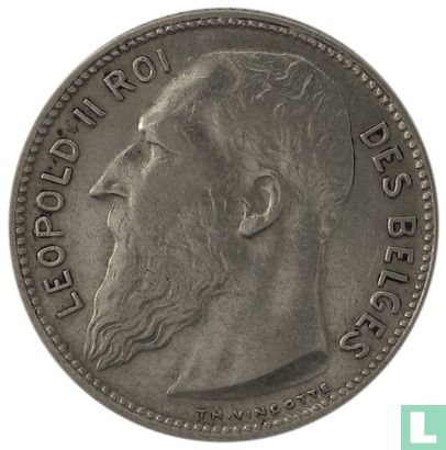 Belgique 1 franc 1904 (FRA - TH. VINÇOTTE) - Image 2