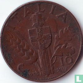 Italie 10 centesimi 1938 - Image 1