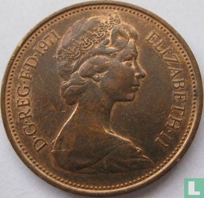 Royaume-Uni 2 new pence 1971 - Image 1