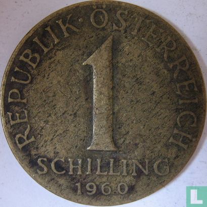Austria 1 schilling 1960 - Image 1