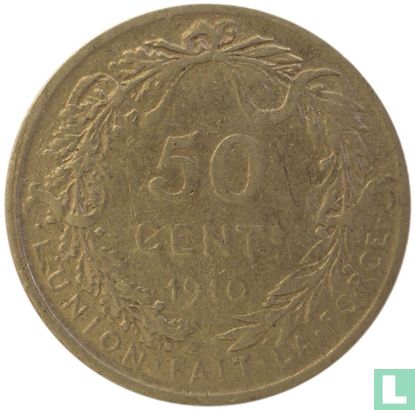Belgique 50 centimes 1910 (FRA) - Image 1