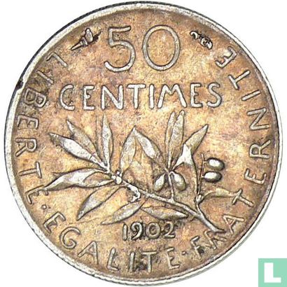 Frankrijk 50 centimes 1902 - Afbeelding 1