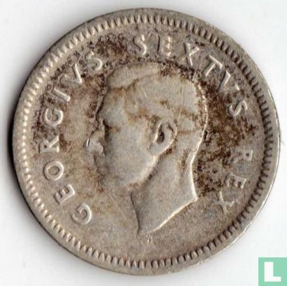 Afrique du Sud 3 pence 1948 - Image 2