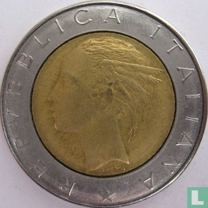 Italy 500 lire 1985 (bimetal - type 1) - Image 2