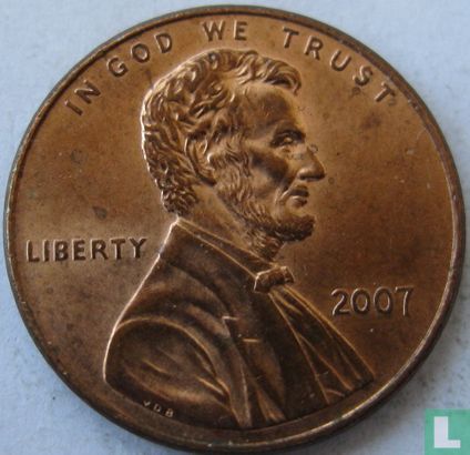 États-Unis 1 cent 2007 (sans lettre) - Image 1