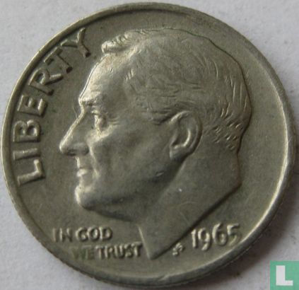 États-Unis 1 dime 1965 - Image 1