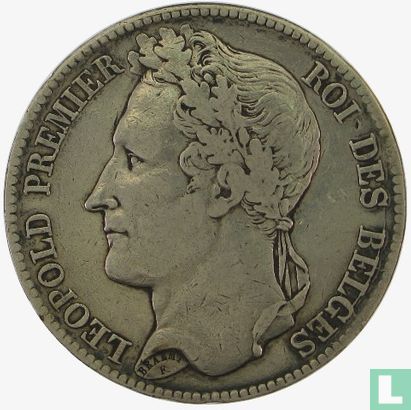 Belgique 5 francs 1832 - Image 2