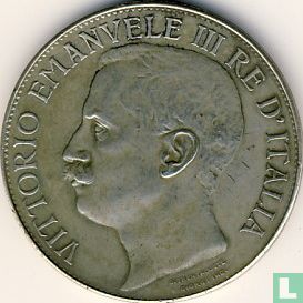 Italien 5 Lire 1911 "50th anniversary Kingdom of Italy" - Bild 2