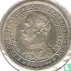 Denmark 2 kroner 1906 "Death of Christian IX and accession of Frederik VIII" - Image 1