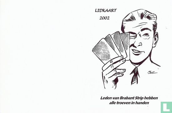 Brabant Strip lidkaart 2002 - Image 1