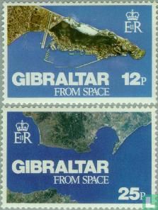 Gibraltar uit de ruimte 
