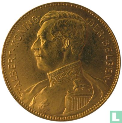 Belgium 20 francs 1914 (NLD) - Image 2