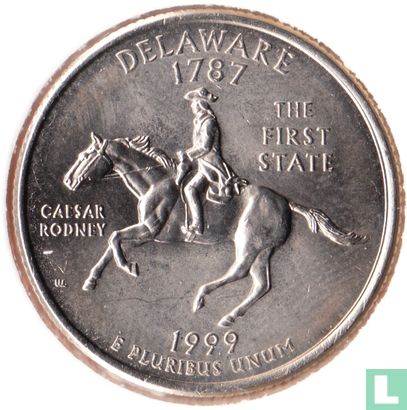 États-Unis ¼ dollar 1999 (P) "Delaware" - Image 1