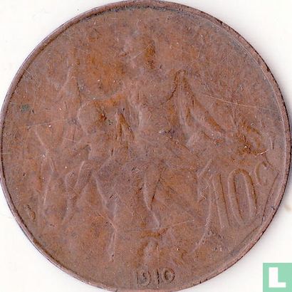 Frankrijk 10 centimes 1910 - Afbeelding 1