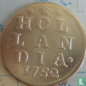 Holland 2 stuiver 1752 (zilver) - Afbeelding 1