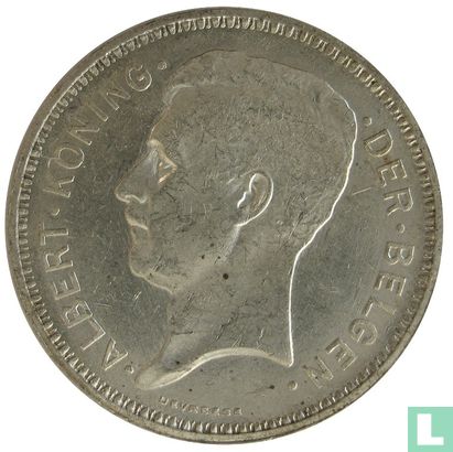 Belgium 20 francs 1934 (ALBERT - NLD - coin alignment) - Image 2