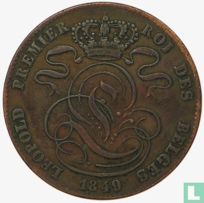 België 5 centimes 1849 - Afbeelding 1
