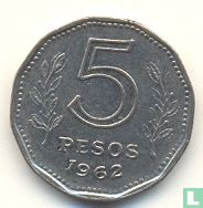 Argentine 5 pesos 1962 - Image 1