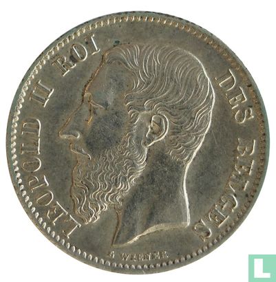 Belgique 50 centimes 1899 (FRA) - Image 2