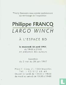 Largo Winch uitnodigingskaart - Image 2