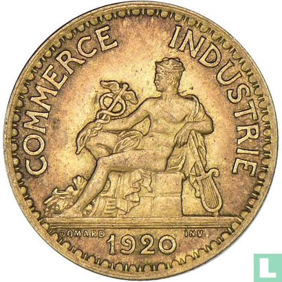 France 1 franc 1920 (type 2) - Image 1
