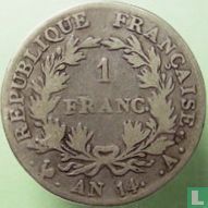 Frankrijk 1 franc AN 14 (A) - Afbeelding 1