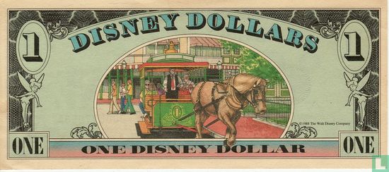1 Disney Dollar 1988 - Afbeelding 2