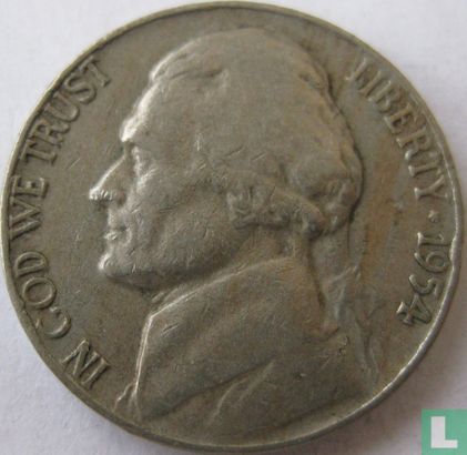 Vereinigte Staaten 5 Cent 1954 (ohne Buchstabe) - Bild 1
