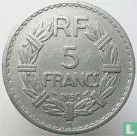 Frankrijk 5 francs 1950 (B) - Afbeelding 1