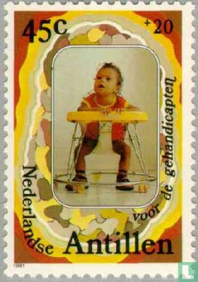 Infant in walker