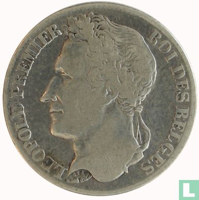 Belgium 1 franc 1834 - Image 2