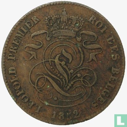 Belgique 2 centimes 1852 - Image 1