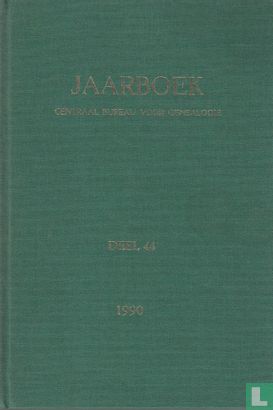 Jaarboek Centraal Bureau voor Genealogie 1990 - Image 1