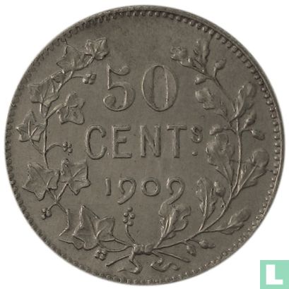 Belgien 50 Centime 1909 (FRA - TH. VINÇOTTE) - Bild 1