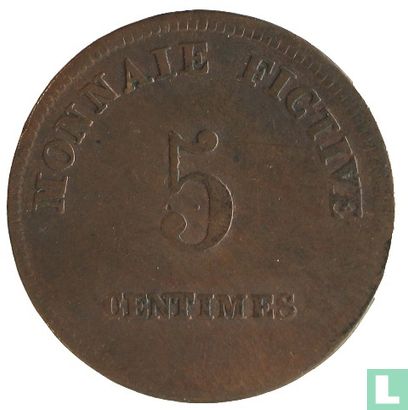 België 5 centimes 1838 Monnaie Fictive, Aalst - Image 2