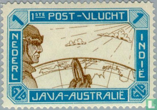 1er vol postal Java-Australie