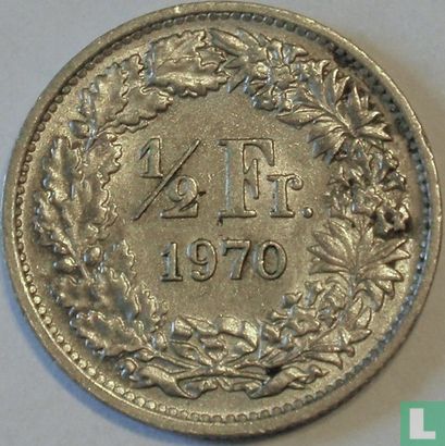 Switzerland ½ franc 1970 - Image 1