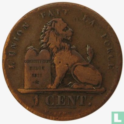 Belgium 1 centime 1836 - Image 2