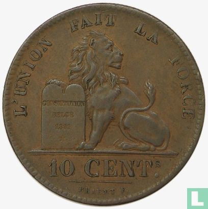 Belgique 10 centimes 1855 - Image 2