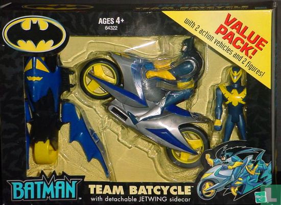 Batman Team Batcycle & Jetwing & Nightwing figures