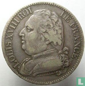 France 5 francs 1815 (LOUIS XVIII - I) - Image 2