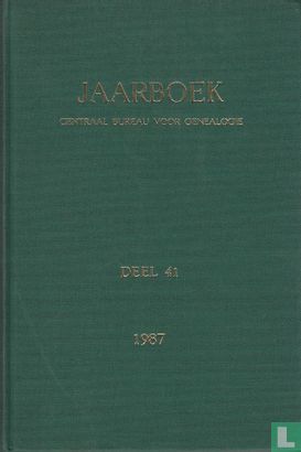 Jaarboek Centraal Bureau voor Genealogie 1987 - Afbeelding 1