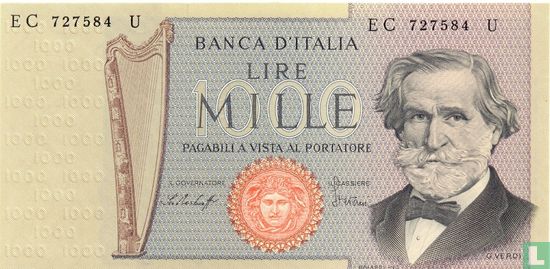 Italien 1000 Lire - Bild 1