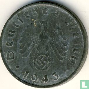 Duitse Rijk 10 reichspfennig 1943 (D) - Afbeelding 1