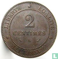France 2 centimes 1882 - Image 2