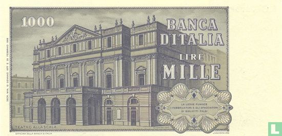 Italië 1000 Lire - Afbeelding 2