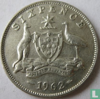 Australia 6 pence 1962 - Image 1